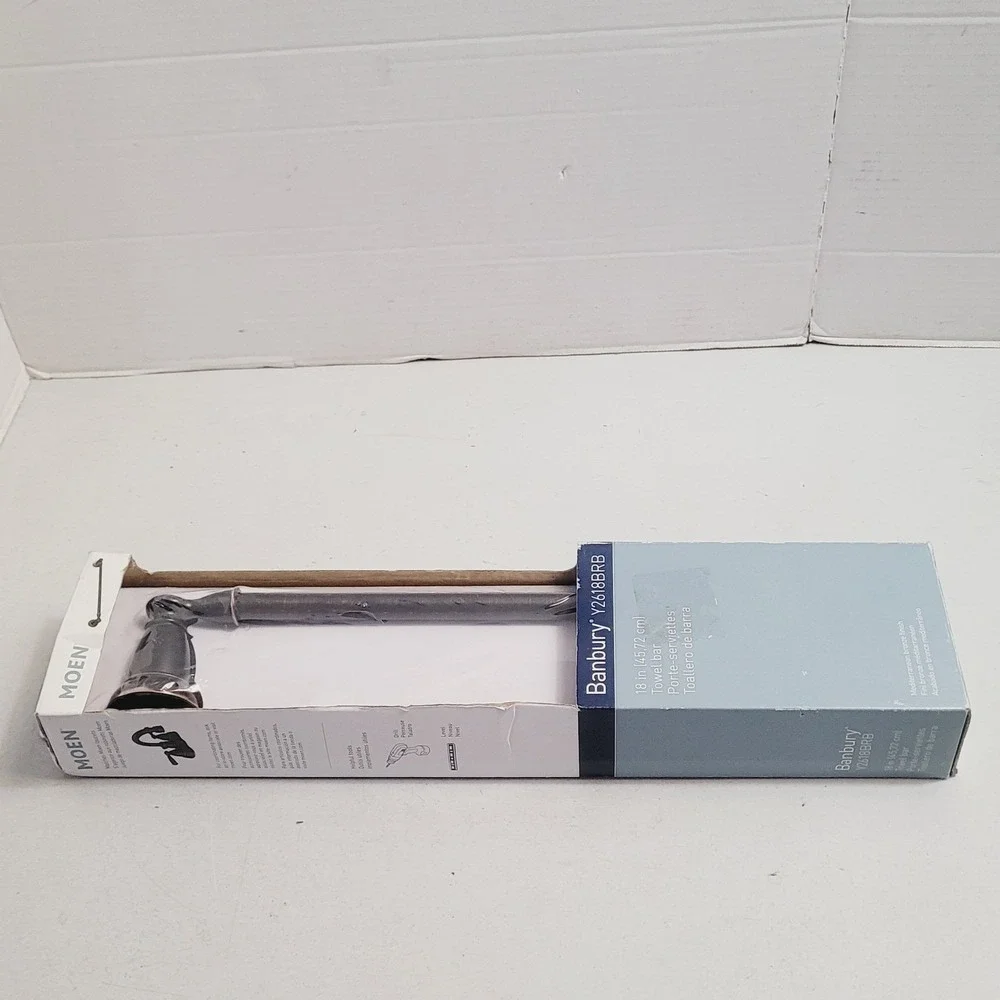 Moen Banbury 18 in Towel Bar Mediterranean Bronze Y2618BRB Bathroom Hardware